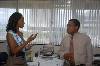 Photo 4 (484Wx324H) - Sara with A-J's Senior VP Marketing and Sales, Paul Pennicook 